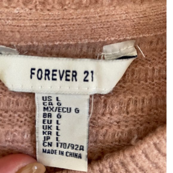 Light Pink Ribbed Sweater - Picture 3 of 3